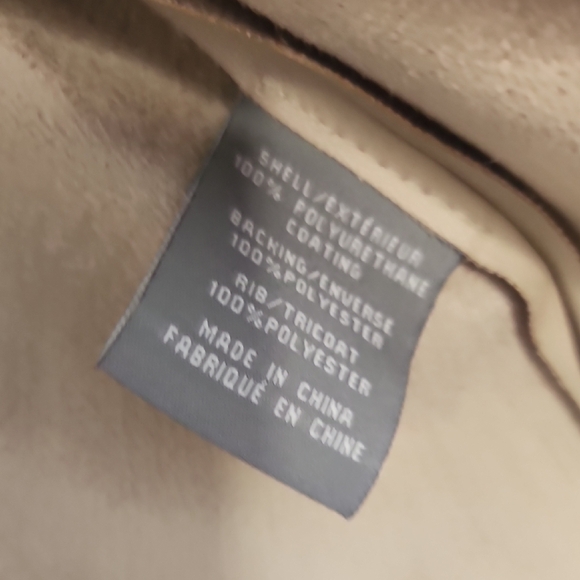 Bagatelle Tan Blazer with Draped Collar and Asymmetrical Front Size Large - Picture 4 of 5